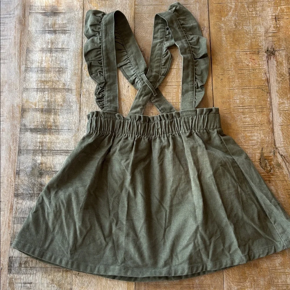 NWOT Carter's Floral Top with Corduroy Pinafore 3t